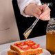 日本蜂蜜勺舀取蜂蜜匙羹果酱蜜糖专用塑料透明小勺子咖啡勺搅拌棒