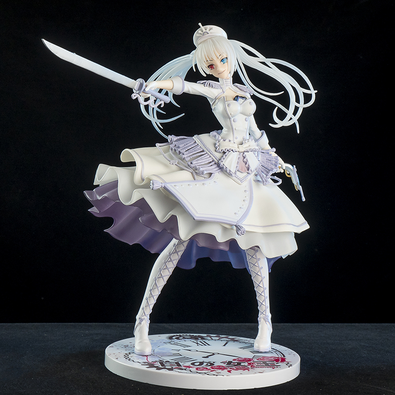 ** 约会大作战 反转体时崎狂三白之女王电影军服手办模型摆件