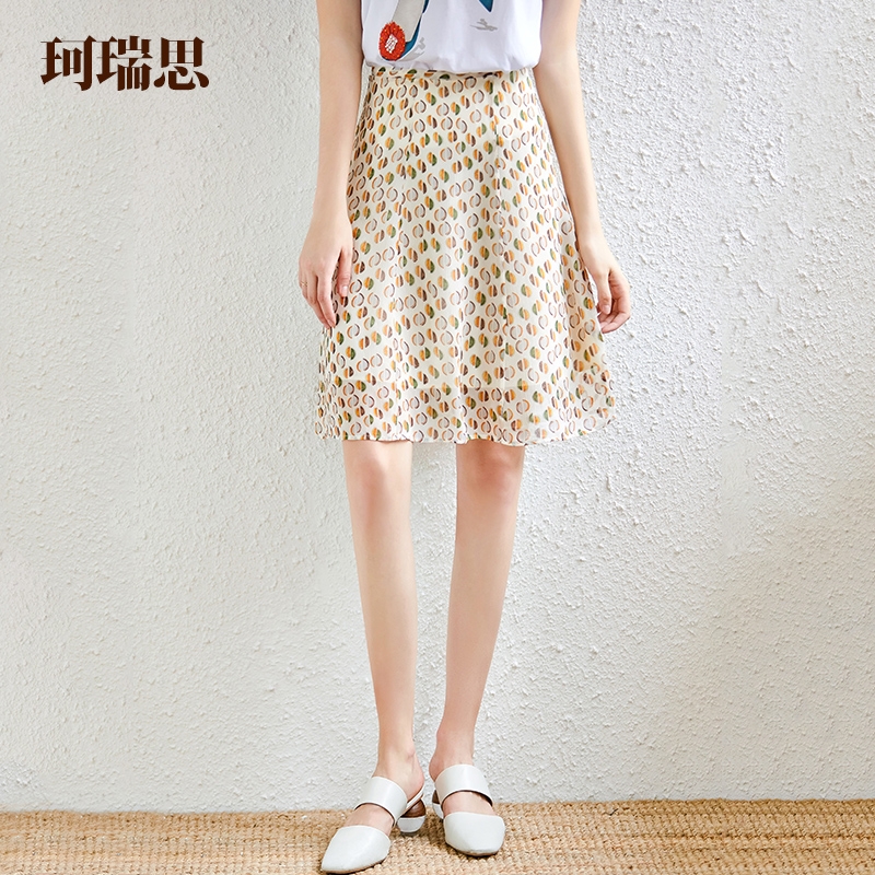 珂瑞思夏季雪纺印花半裙淑女中裙复古波点花色夏装2020新款半身裙在类目 女装/女士精品, 半身裙中 - 来自Buy2taobao.com提供专业的淘宝代购服务