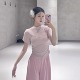 舞蹈上衣女款新款短袖芭蕾形体训练服现代舞练功服夏天古典舞服装