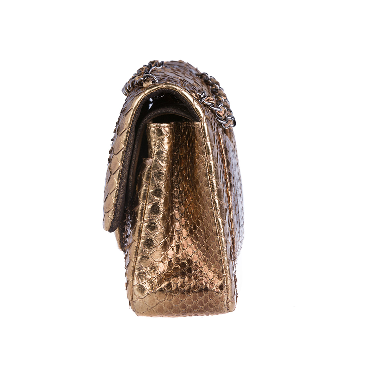 [9.0新]chanel蟒蛇皮单肩手提包