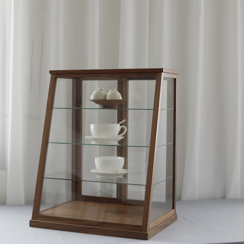 实木玻璃展示柜玉器饰品展柜珠宝古董陈列柜柜台展示柜