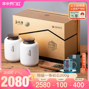 2024新茶上市碧螺春特级一等春茶初芯开园头采明前茶叶礼盒装200g