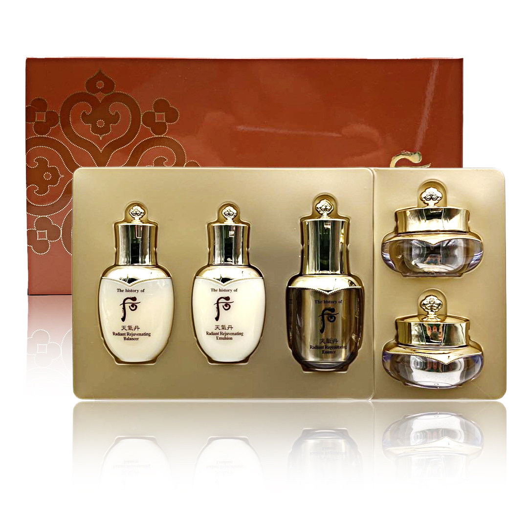 特价后天气丹套盒中样_韩国whoo后天气丹套盒 天气丹中样套装5件旅行