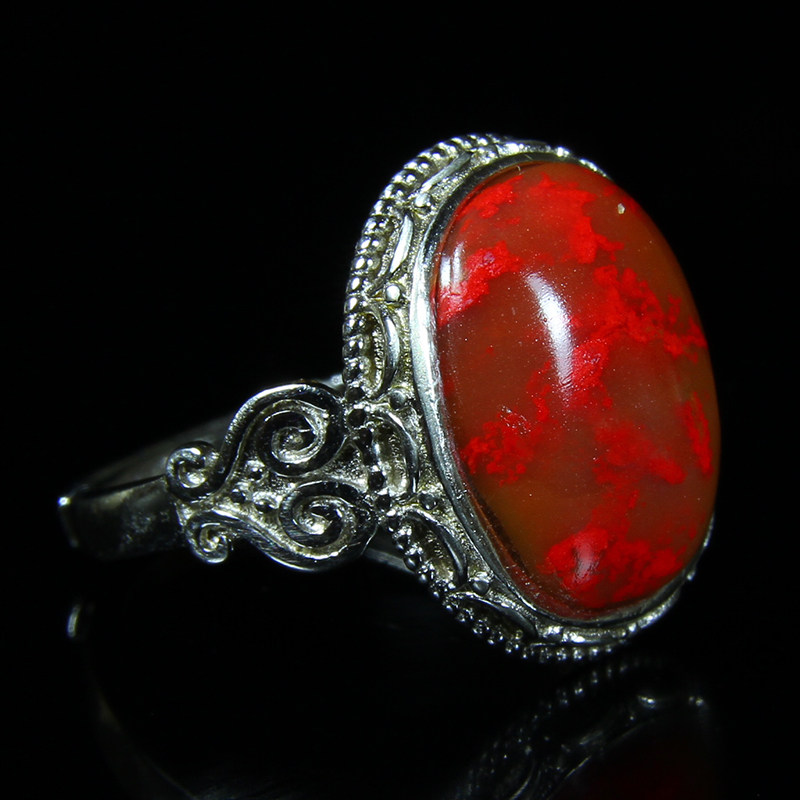 《小红袍》国之瑰宝 精品昌化鸡血石戒指