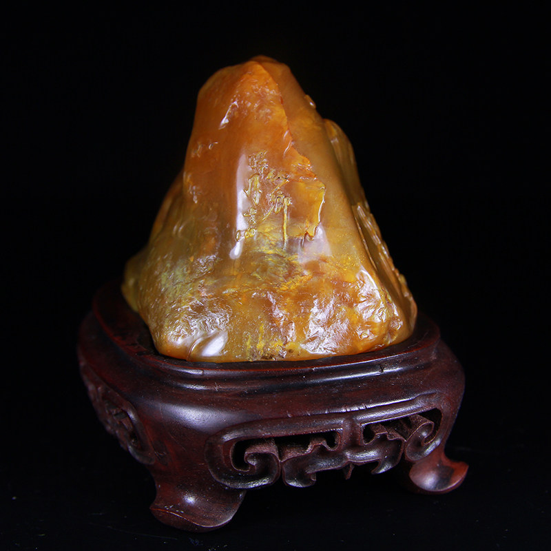 顶级收藏 昌化田黄石摆件《他乡明月》紫阳作品 重222.78克