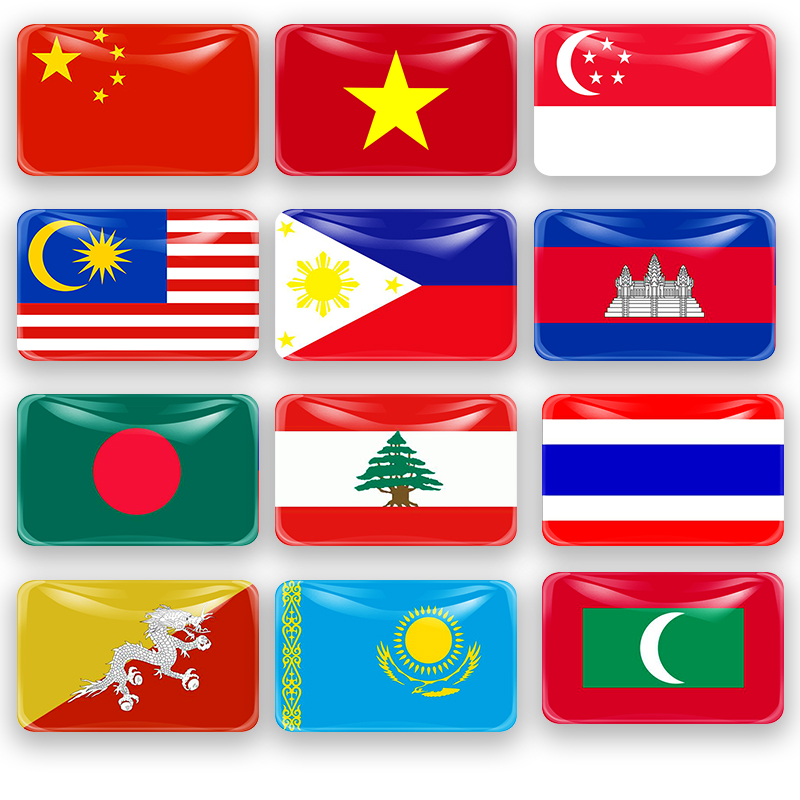 亚洲国旗图片 图图片