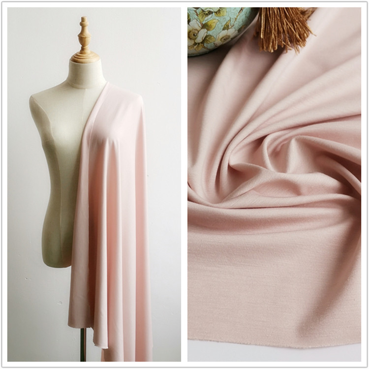 色灰粉色 天丝罗马 冰丝弹力锦棉罗马布料 冰感裙子裤子面料优惠券