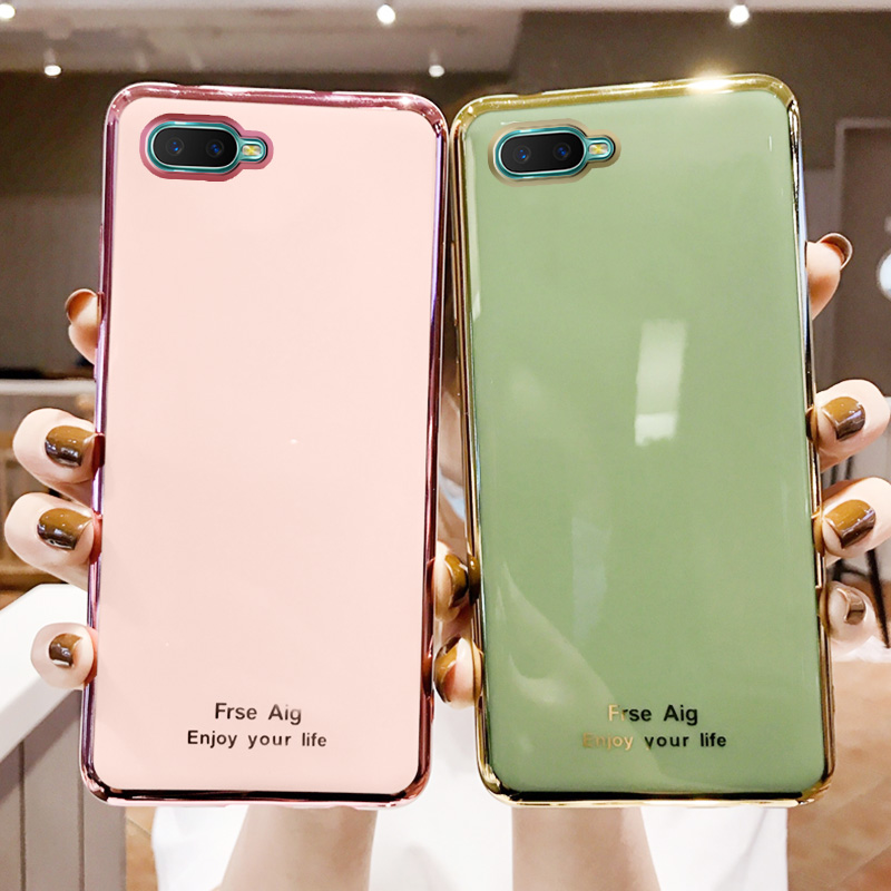 oppor15x手机壳个性创意电镀简约新款k1手机套男女款情侣0pp0k1全包防