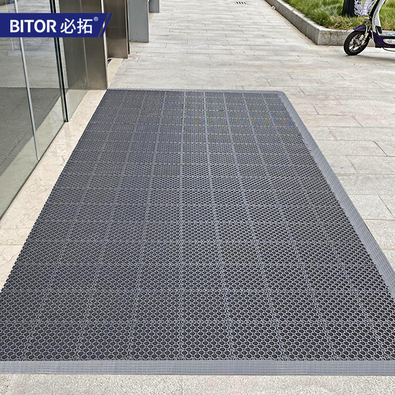 室外防滑地垫门口防水地毯商场酒店户外进门垫子超薄镂空漏水脚垫