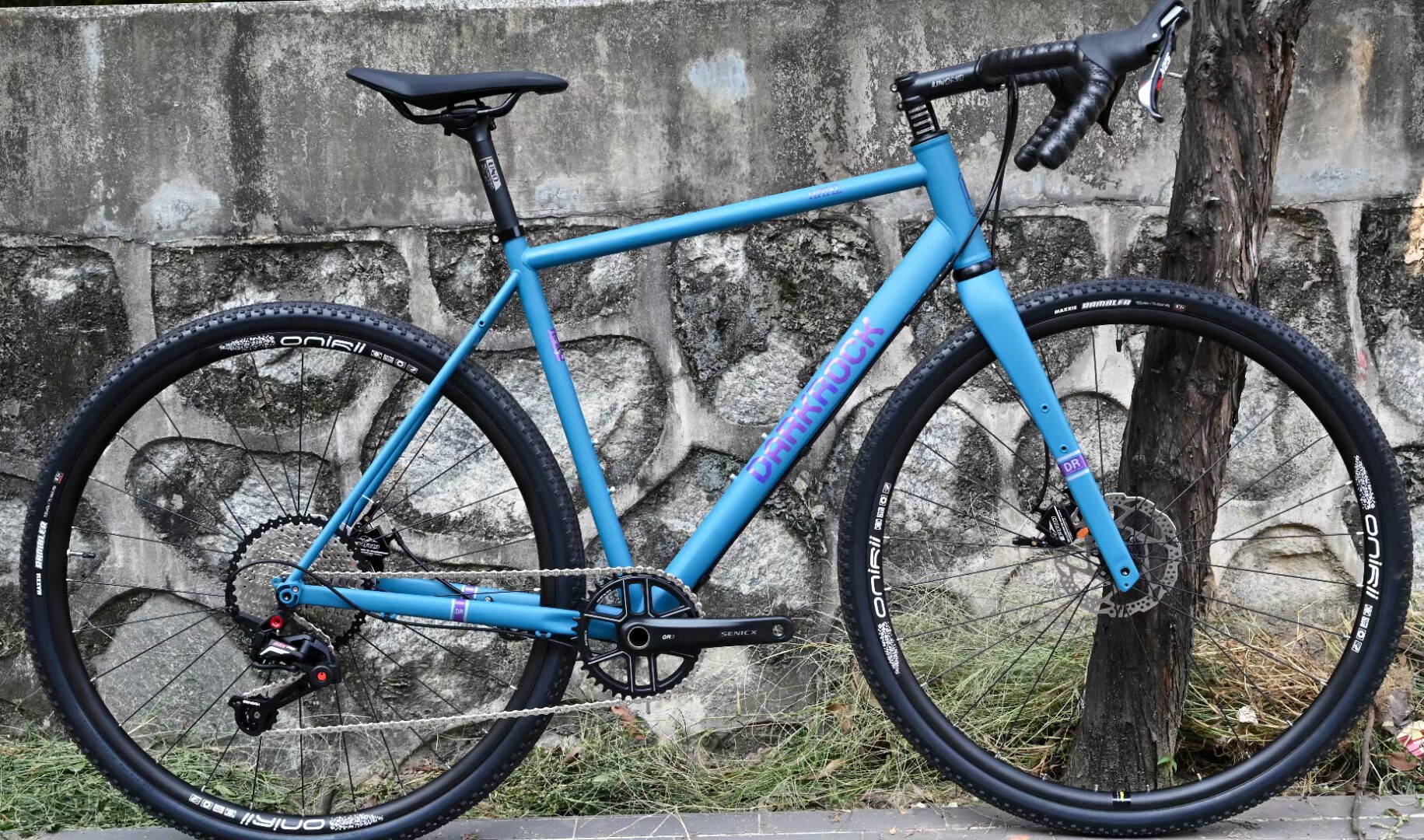 diy定制darkrock黑岩碟刹gravel砾石越野组装公路自行车桶轴 弯把