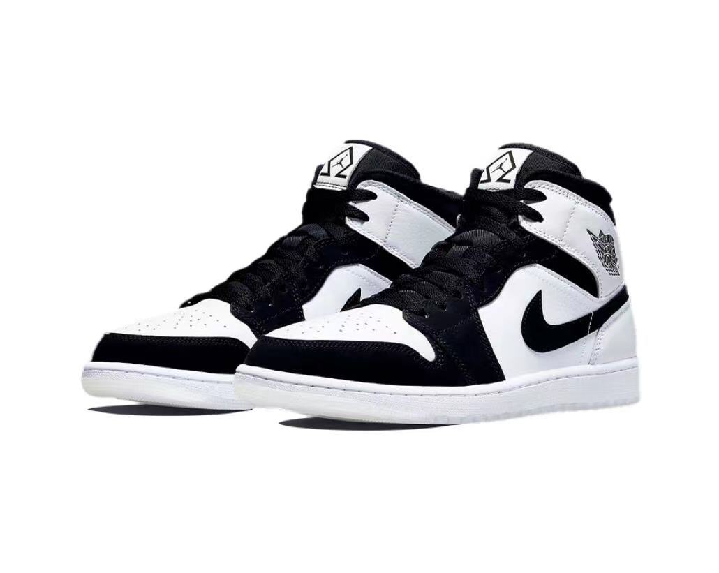 airjordandiamondshorts中帮黑白钻石熊猫dh6933-100篮球鞋