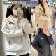 TheNorthFace北面23白标冲锋衣男女户外防风字母连帽外套NJ3BP01