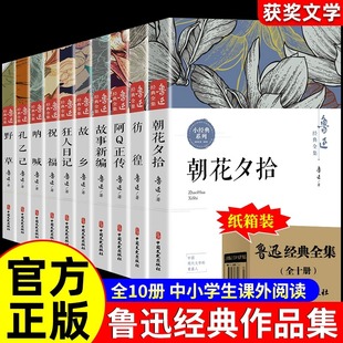 鲁迅经典全集10册 朝花夕拾故乡呐喊狂人日记野草彷徨故事新编祝福孔乙己阿Q正传小说作品杂文集六七年级课外阅读原著正版书籍包邮