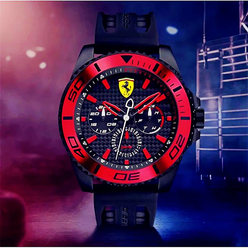代购正品法拉利手表ferrari男表硅胶表带 scuderia xx kers运动表