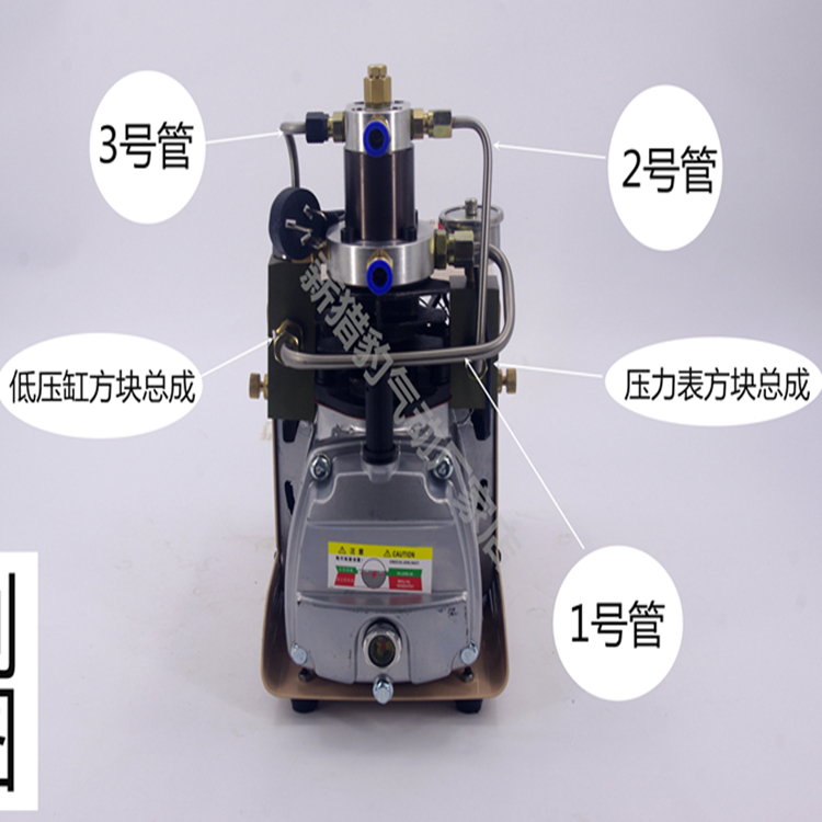 高压打气机维修配件全套单缸气泵30map铁管不锈钢弯管压力表座子