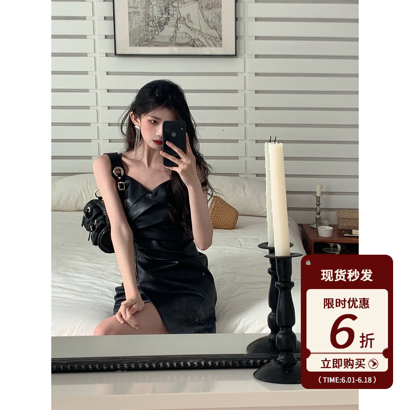 酒一自制 | 皮裙连衣裙女装202