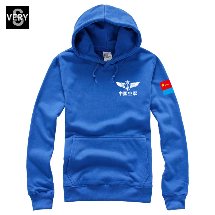 中国空军飞行服_带印有中国空军军旗标志的卫衣八一飞行员外套战友