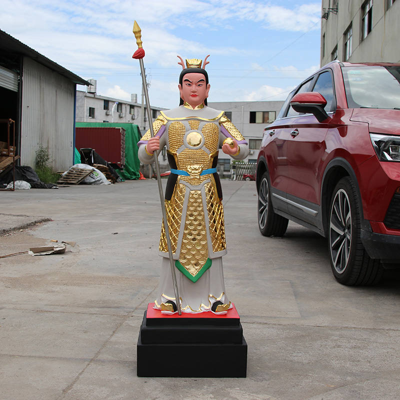 龙王三太子龙角太子降龙太子38厘米1米高树脂玻璃钢彩衣佛像摆件