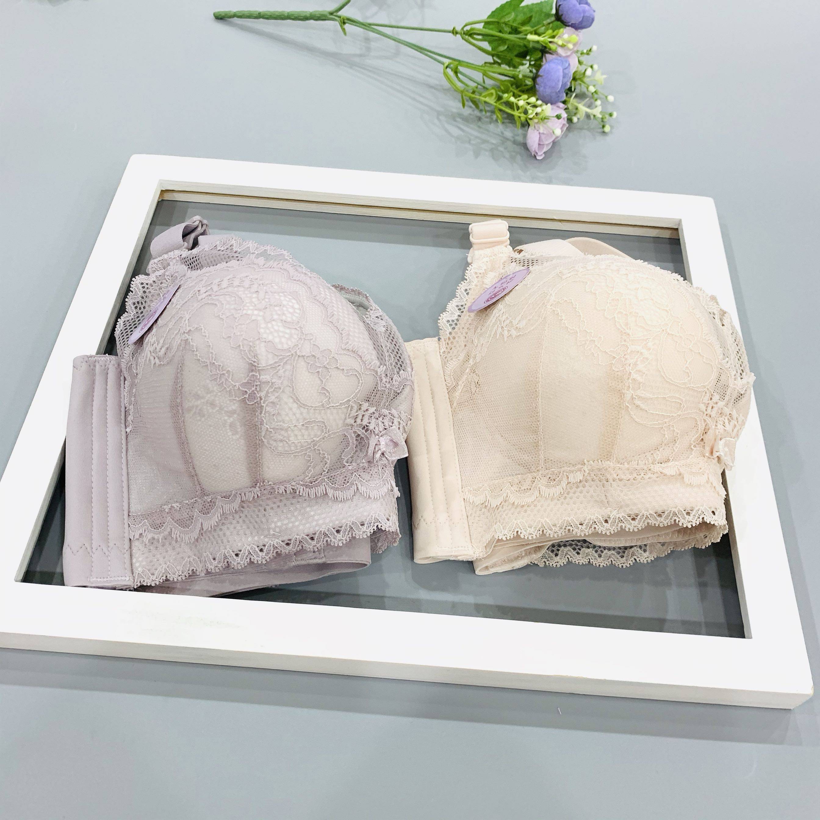 小胸平胸a杯加厚4cm聚拢不空杯透气中厚5cm文胸ab通无钢圈内衣女