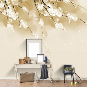 樱花树背景墙价格