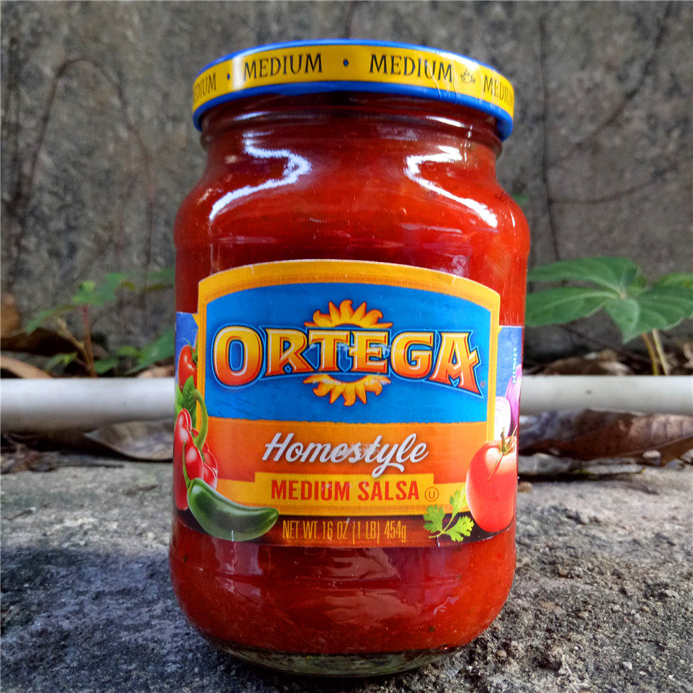 美国萨尔萨辣酱 中味沙沙酱ortega homestyle medium salsa 454g_不
