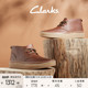 Clarks其乐奥克系列男鞋新品英伦舒适透气系带低帮圆头时装靴
