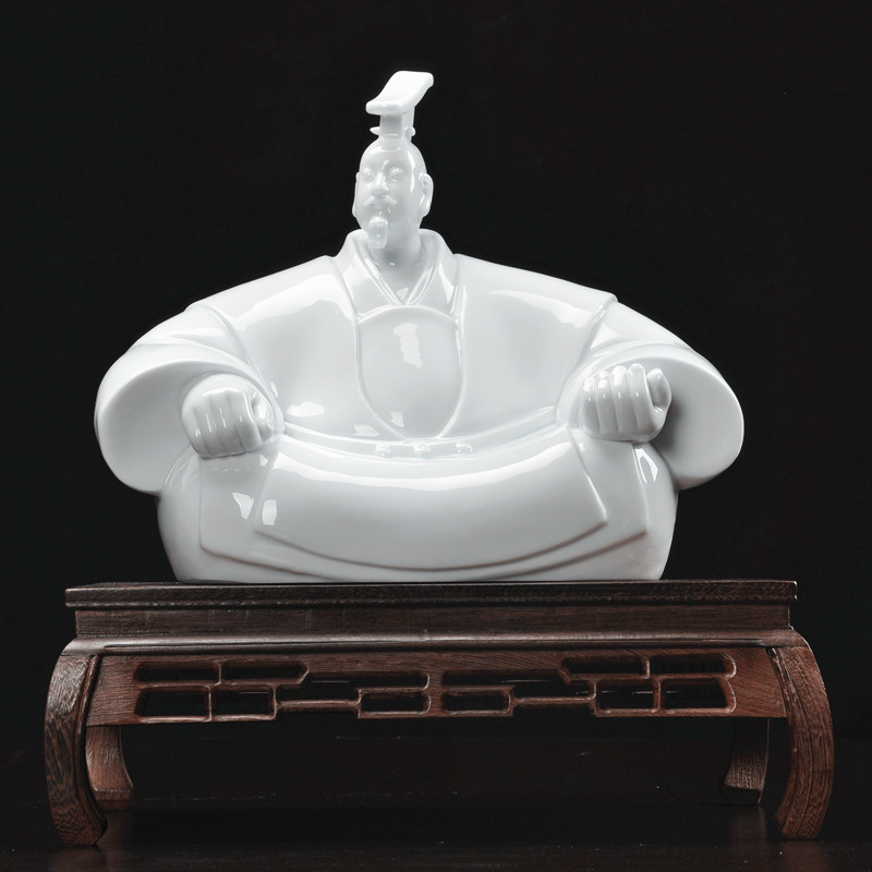 德化白瓷大师作品瓷雕艺术陶瓷雕塑像限量收藏专利中国白瓷器博盛