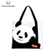 Pandamomo 大熊猫提袋 卡通可爱布包包 原创 招手青青