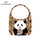 Pandamomo 大熊猫原创单肩包 环保布包包 春季卡通可爱小老虎和花