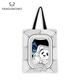 Pandamomo 大熊猫提袋 卡通可爱布包包单肩包 休闲包包 太空大海