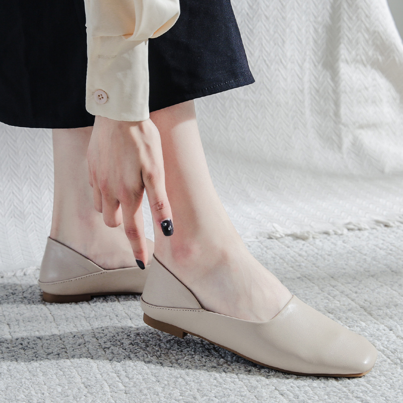 豆豆女鞋2020新款春鞋一脚蹬百搭平底单鞋女网红小ck玛丽珍奶奶鞋在类目 女鞋, 低帮鞋中 - 来自Buy2taobao.com提供专业的淘宝代购服务