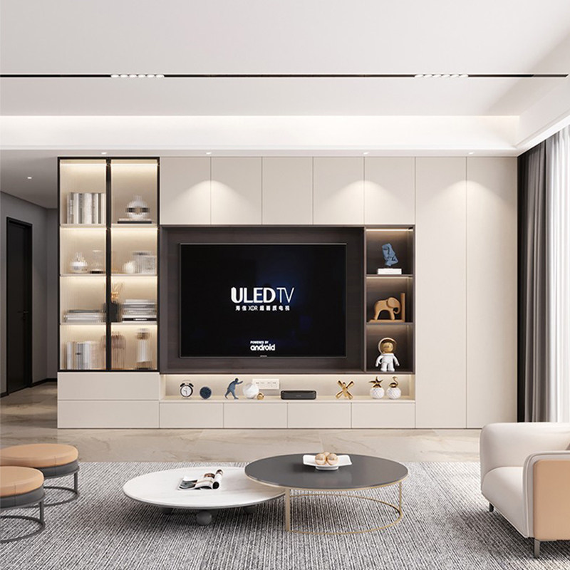 电视背景墙一体柜