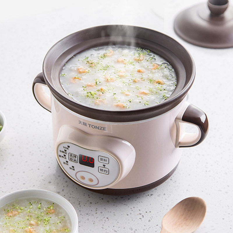 煮粥神器婴儿煲_天际电炖炖锅煲汤小炖锅宝宝煮粥神器婴儿陶瓷辅食bb