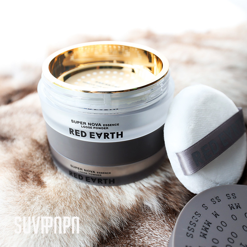 red earth红地球散粉女定妆蜜粉草本养肤持久控油哑光防水不脱妆