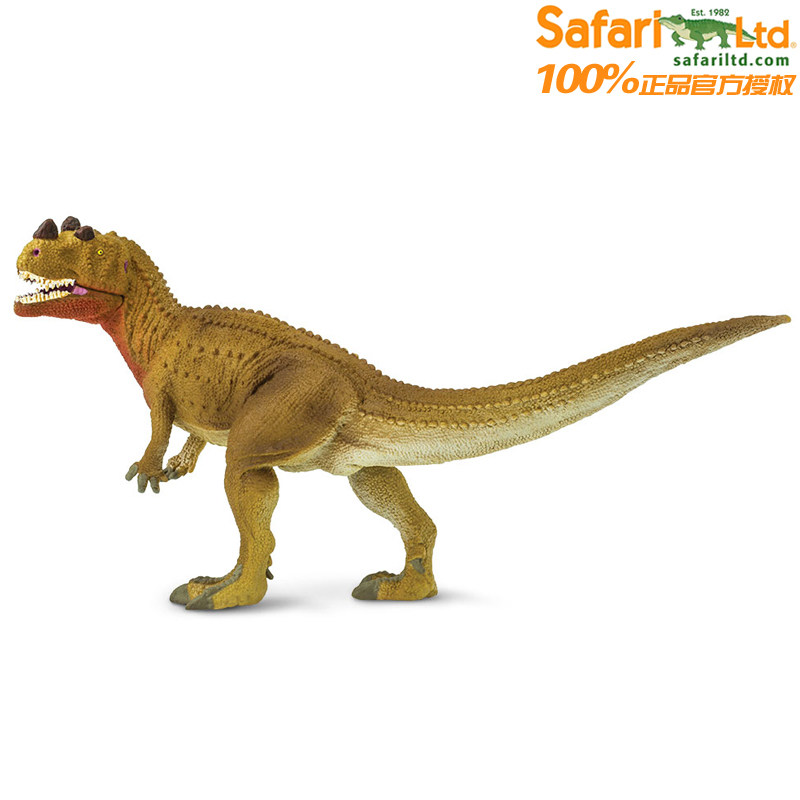 美国safari原装仿真模型玩具摆件史前侏罗纪恐龙303029角冠龙