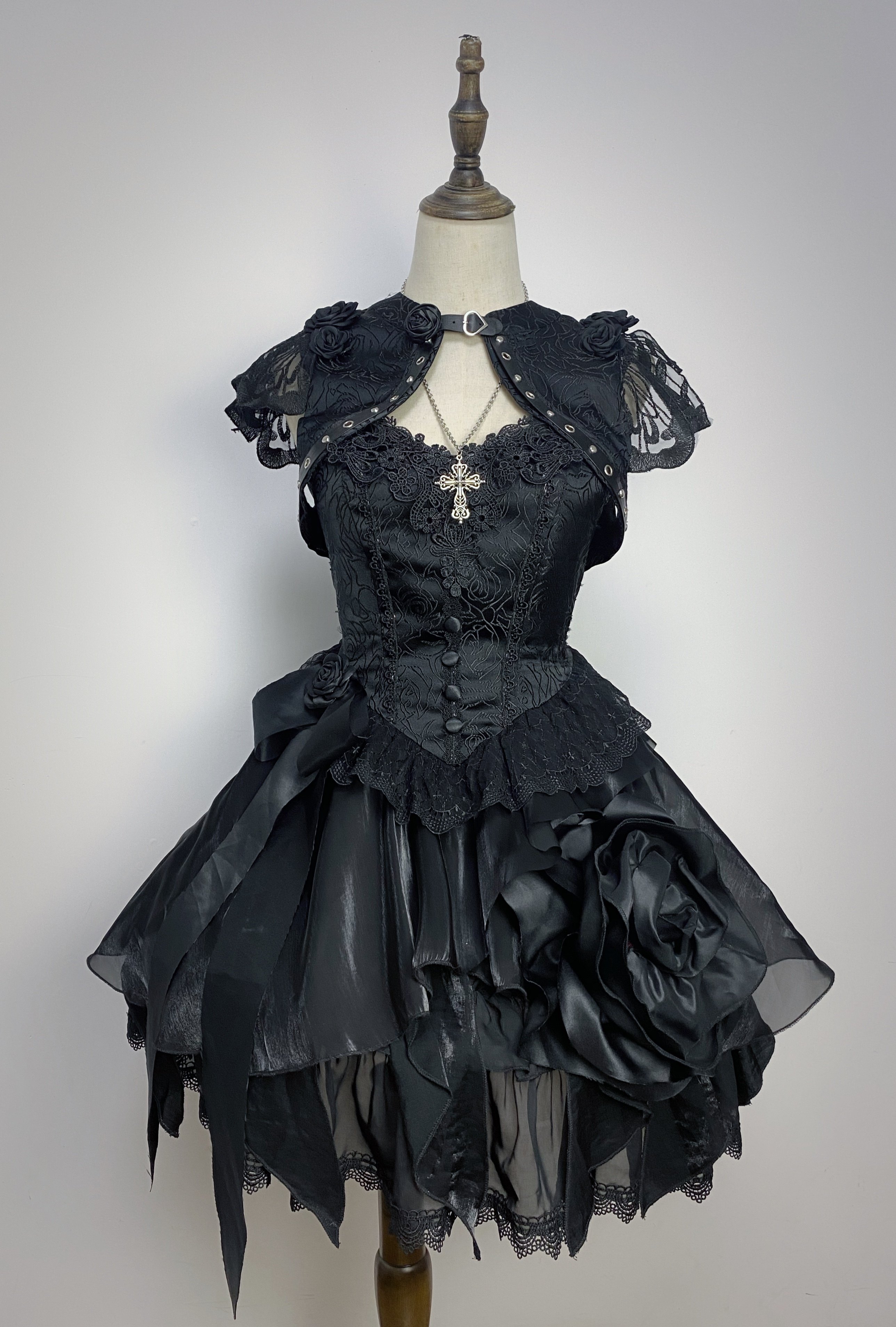 意向金《快去抖音取名得裙子》lolita立体玫瑰裙玫瑰系列灵感裙