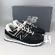 New Balance NB574系列黑粉男女复古轻便低帮休闲跑步鞋 ML574EGK