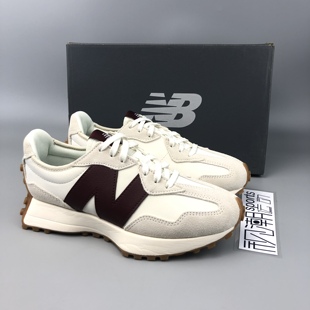 New Balance NB327 白灰红女复古老爹透气增高运动休闲鞋 WS327KA