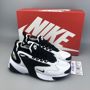 Nike耐克ZOOM 2K男女复古老爹黑白熊猫情侣运动休闲鞋 AO0269-101