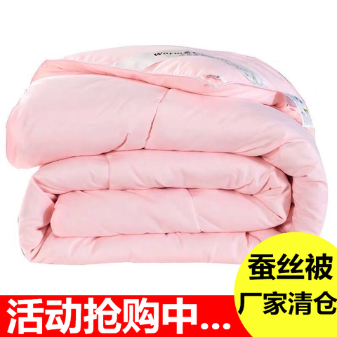 清仓蚕丝被桑蚕丝夏凉被空调被春秋被子冬被加厚子母被芯双人