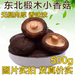 【天天特价】小香菇干货500g东北特产野生蘑菇椴木干香菇农家无根