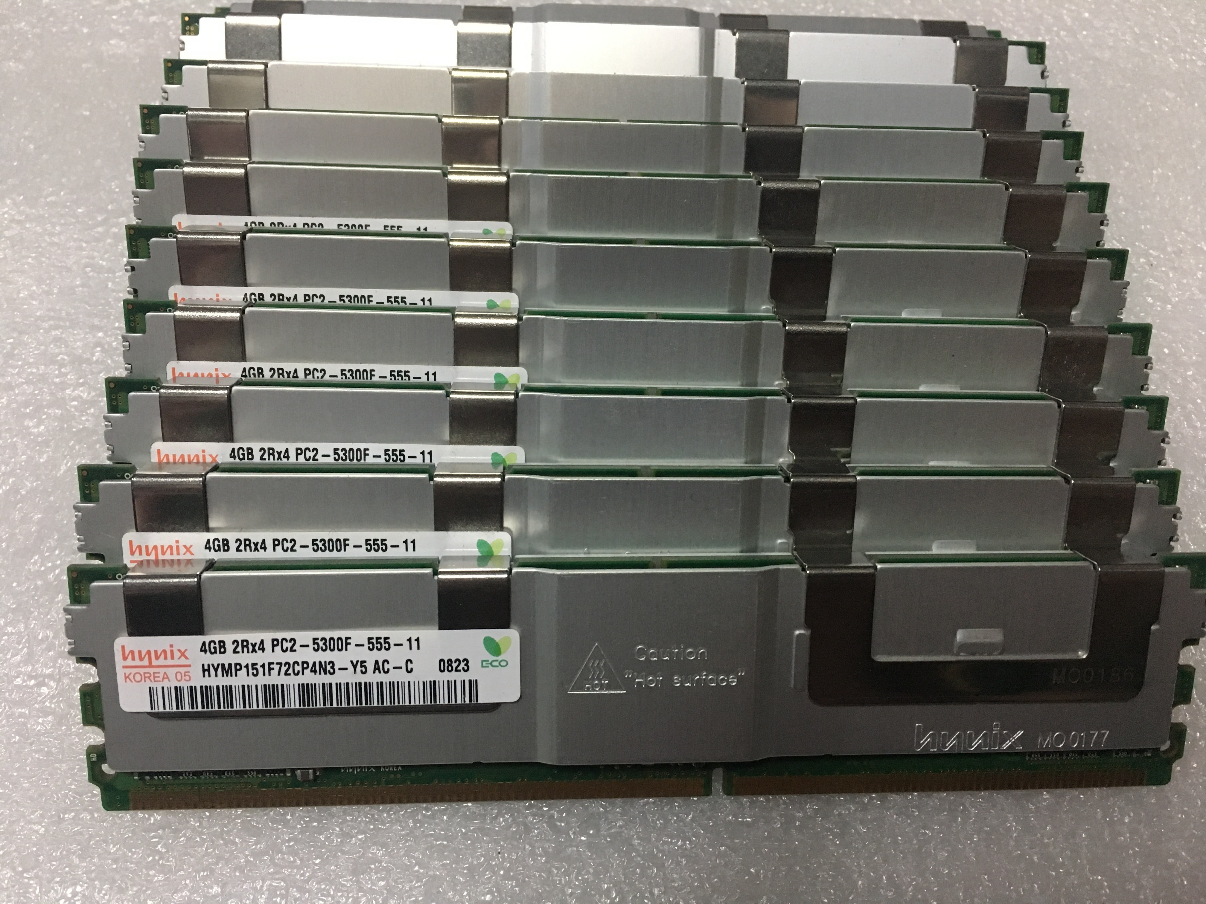 现代 镁光 三星 4G 2RX4 PC2-5300F 服务器内存 FBD ECC DDR2 667