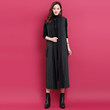 Fashion Long Sleeveless Vest Women's 2021 Autumn Winter New Slim Stripe Stitching Versatile Suit Collar Wool Coat Fashion Long Sleeveless Vest Women's 2021 Autumn Winter New Slim Stripe Stitching Versatile Suit Collar Wool Coat