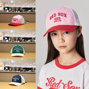 MLB潮牌男女宝休闲鸭舌帽24年夏季新品韩国代购透气字母图案帽子
