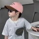 拼色儿童时尚鸭舌帽夏季薄款男孩户外遮阳撞色字母刺绣宝宝棒球帽