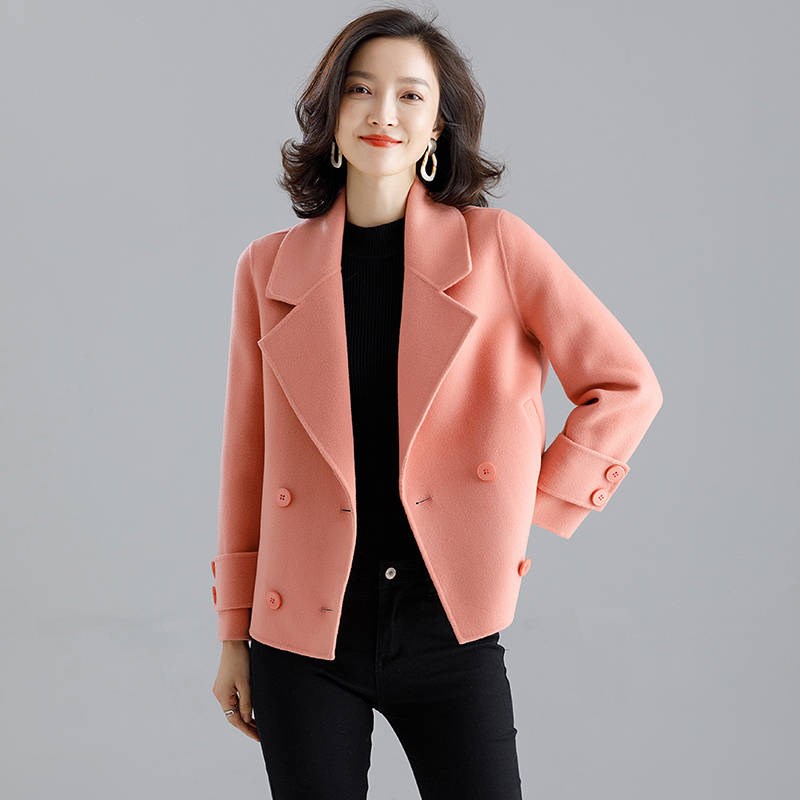 短款外套女毛呢修身
