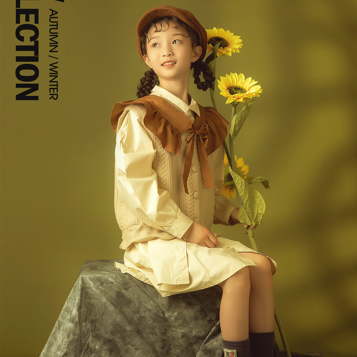 浩然摄影服饰的优惠券大全—儿童摄影服装2021新款时尚10-12岁女孩