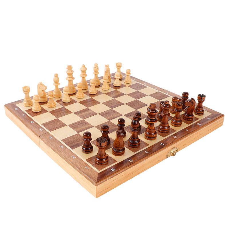 得力6758国际象棋折磁性便携叠棋盘儿童学生入门初学者成人棋子