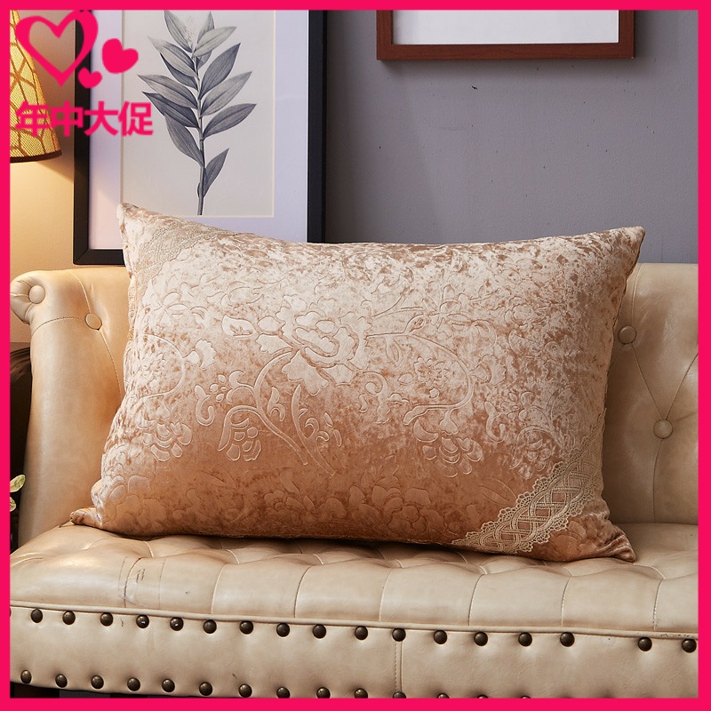 抱枕欧式靠垫床头靠背 豪华3D绒靠枕沙发腰靠垫套抱枕套含芯 加大|msdalam kategori rumah Fabrik, bantal/bantal - dari Buy2taobao.com untuk memberikan perkhidmatan ejen Taobao profesional membeli